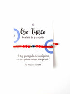 Pulsera Amuleto Ojo Turco – Protección – Topacio Macramé
