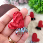 Aros Corazón – Topacio Macramé