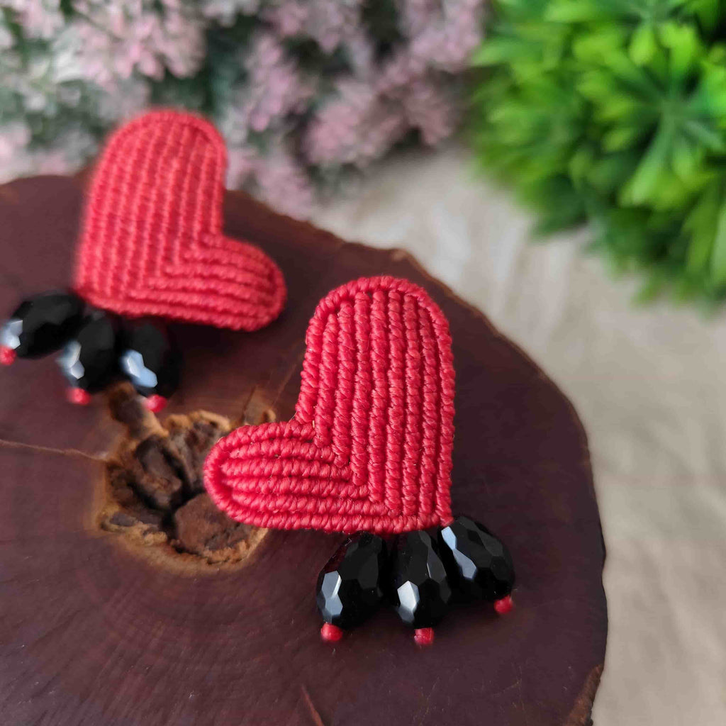 Aros Corazón – Topacio Macramé