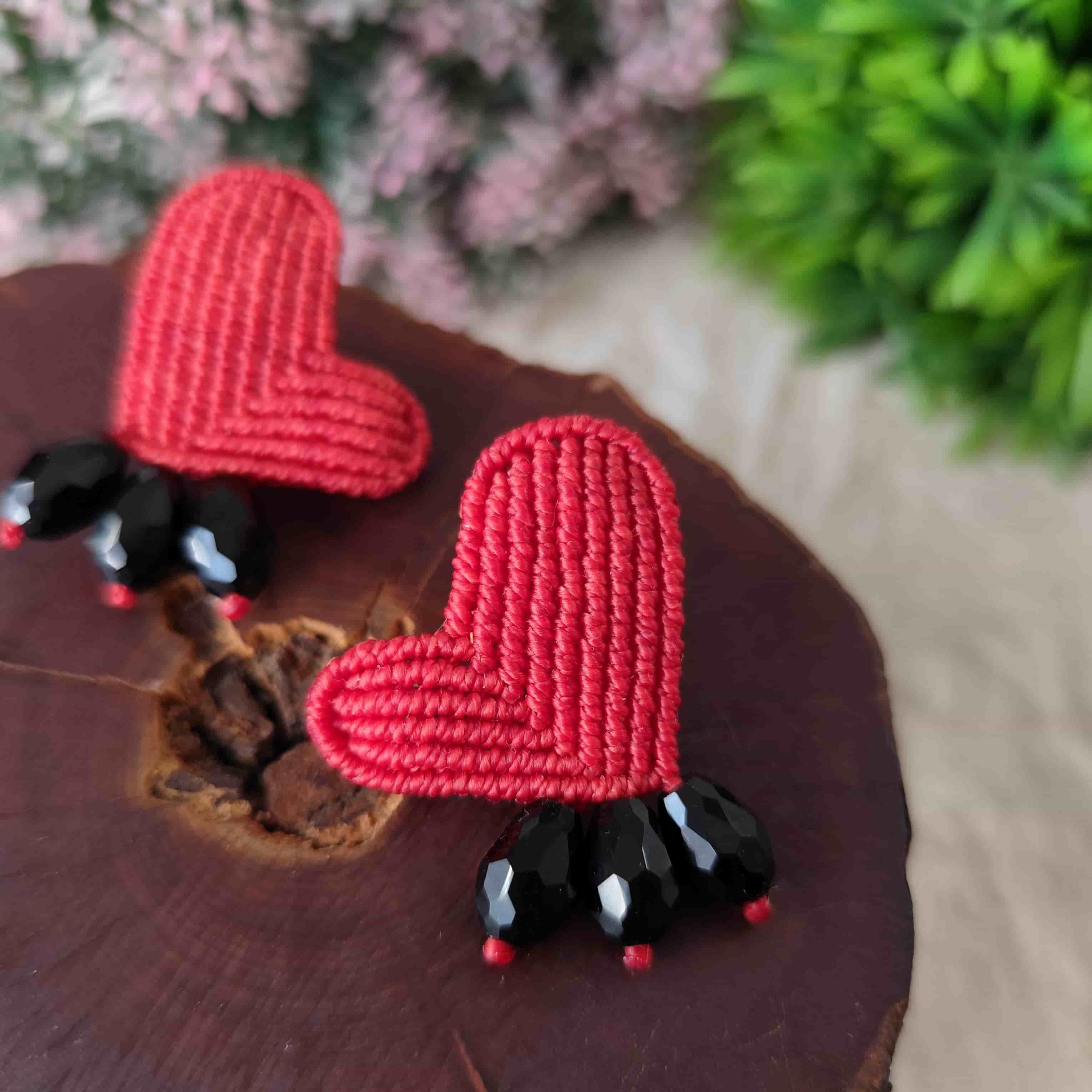 Aros Corazón – Topacio Macramé