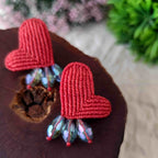 Aros Corazón – Topacio Macramé