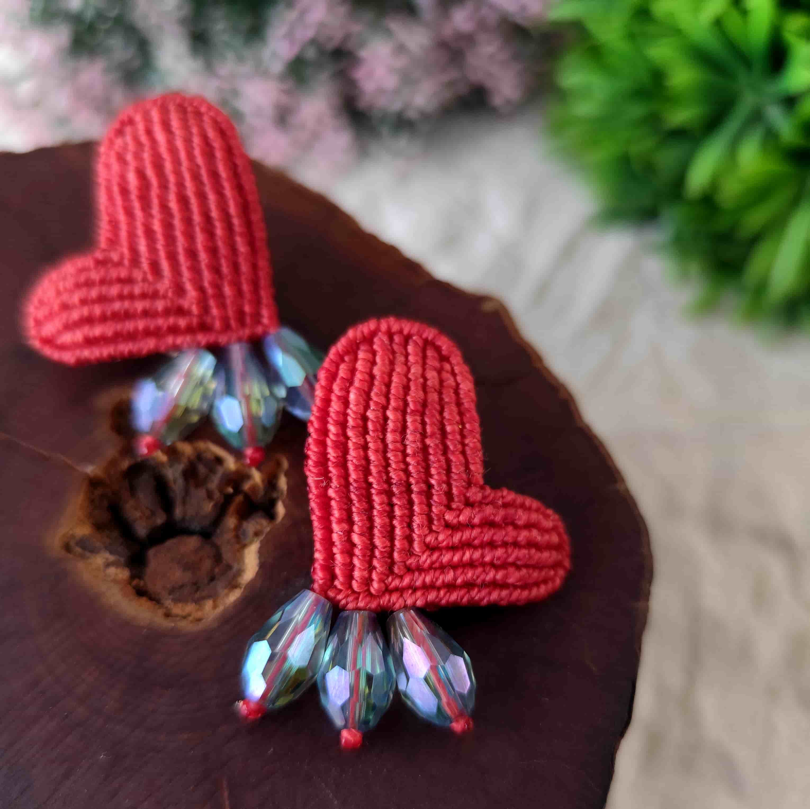 Aros Corazón – Topacio Macramé