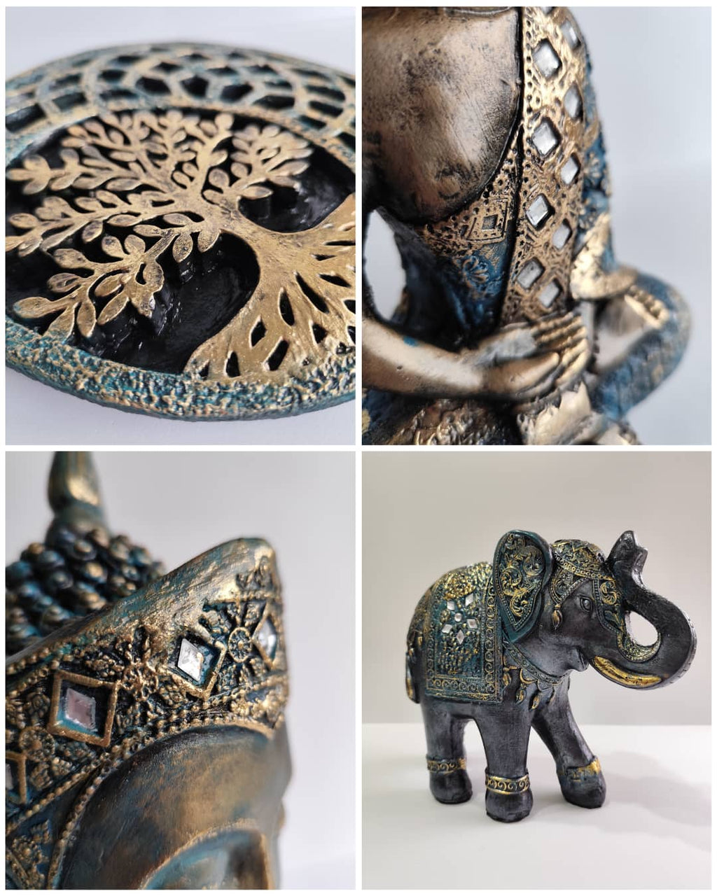 Cuadro Árbol de la Vida Yeso Pintado a Mano - Artesanías Mariel