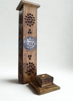 Portaincienso Vertical Madera Tallada Buda