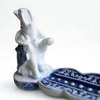 Portaincienso Elefante Blanco y Azul