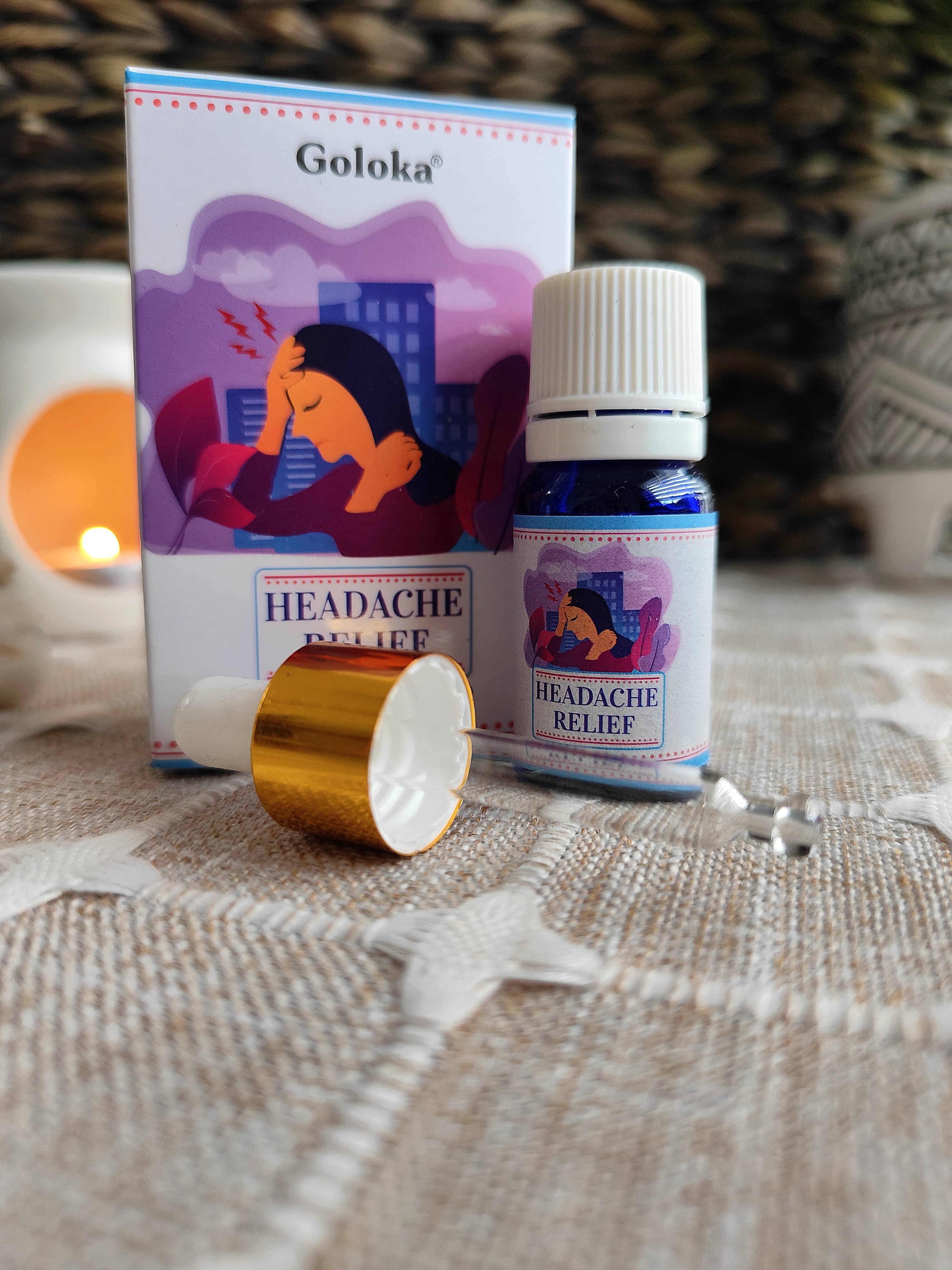 Aceite Esencial Alivio de la Jaqueca 10ml – Goloka