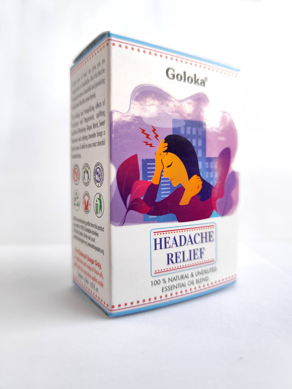 Aceite Esencial Alivio de la Jaqueca 10ml – Goloka