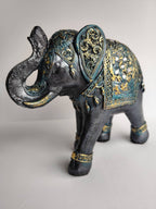 Elefante Grande Yeso Pintado a Mano - Artesanías Mariel