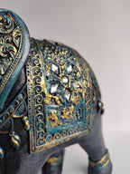 Elefante Grande Yeso Pintado a Mano - Artesanías Mariel