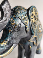 Elefante Grande Yeso Pintado a Mano - Artesanías Mariel