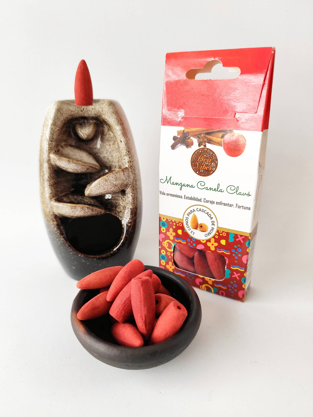 Conos de Reflujo Manzana · Canela · Clavos de olor – Desi Vibes