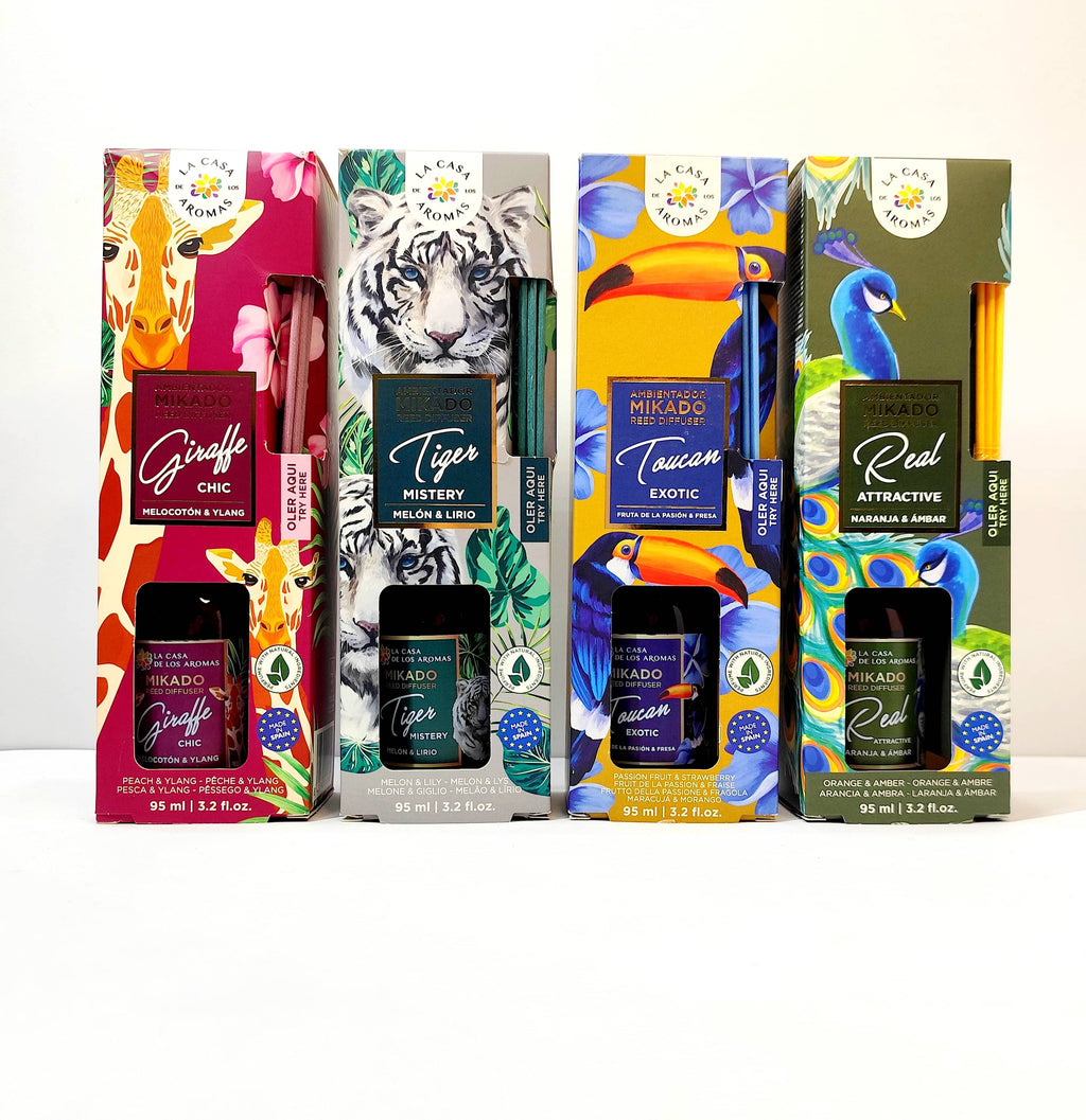 Difusor de Varilla Giraffe Chic 95ml - La Casa de los Aromas