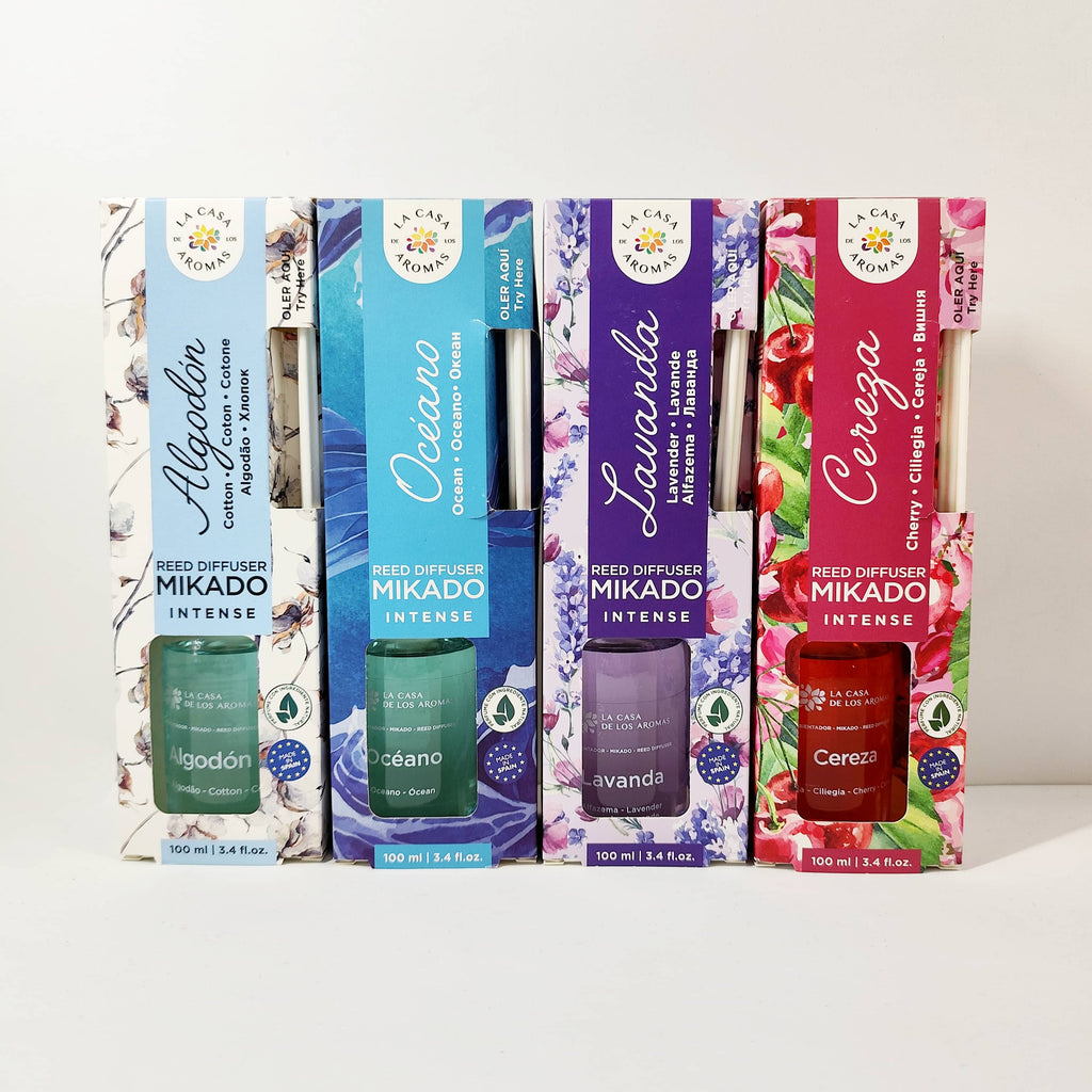 Difusor de Varilla Intense Flor de Algodón 100ml - La Casa de los Aromas