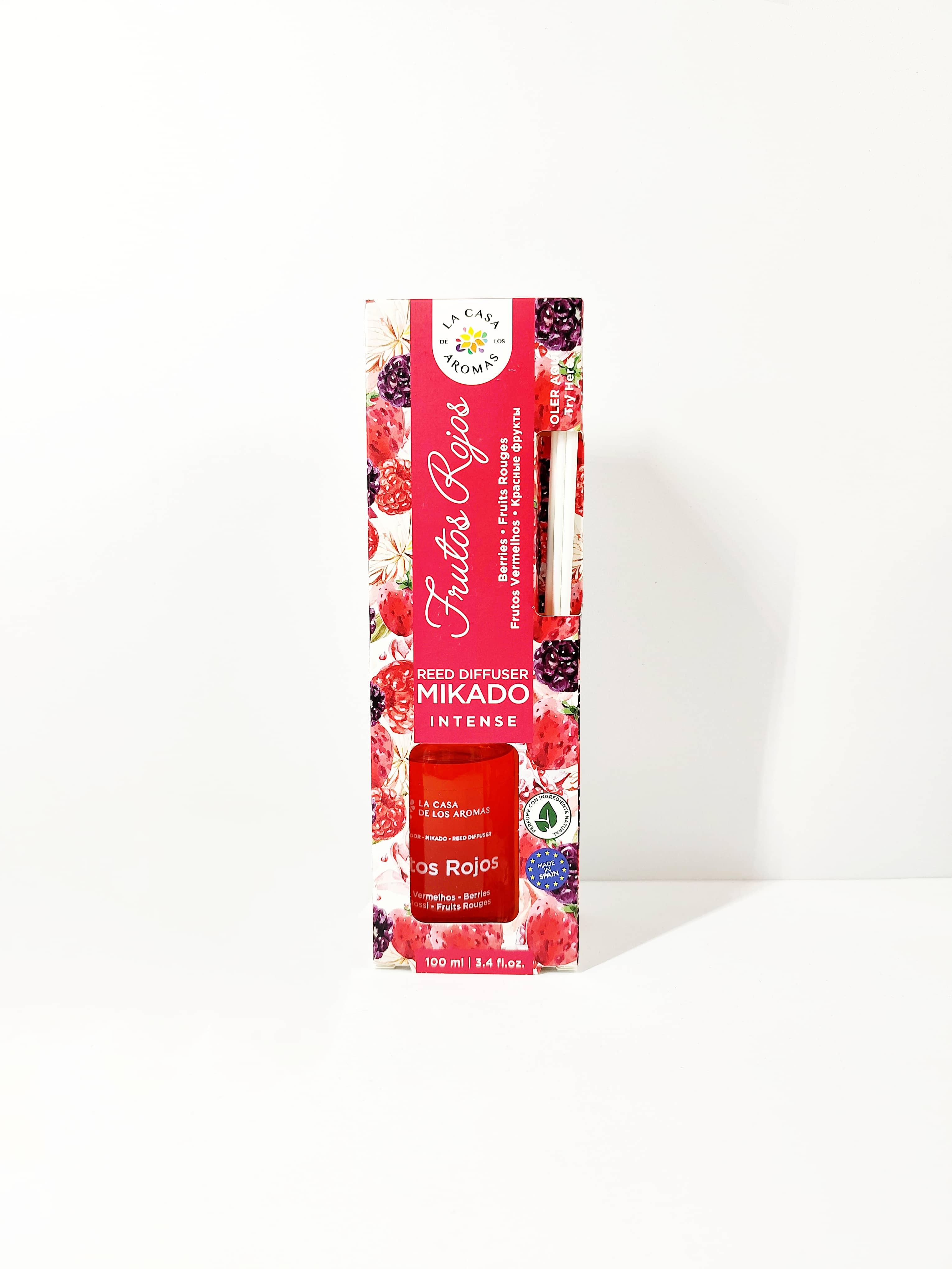 Difusor de Varilla Intense Frutos Rojos 100ml - La Casa de los Aromas