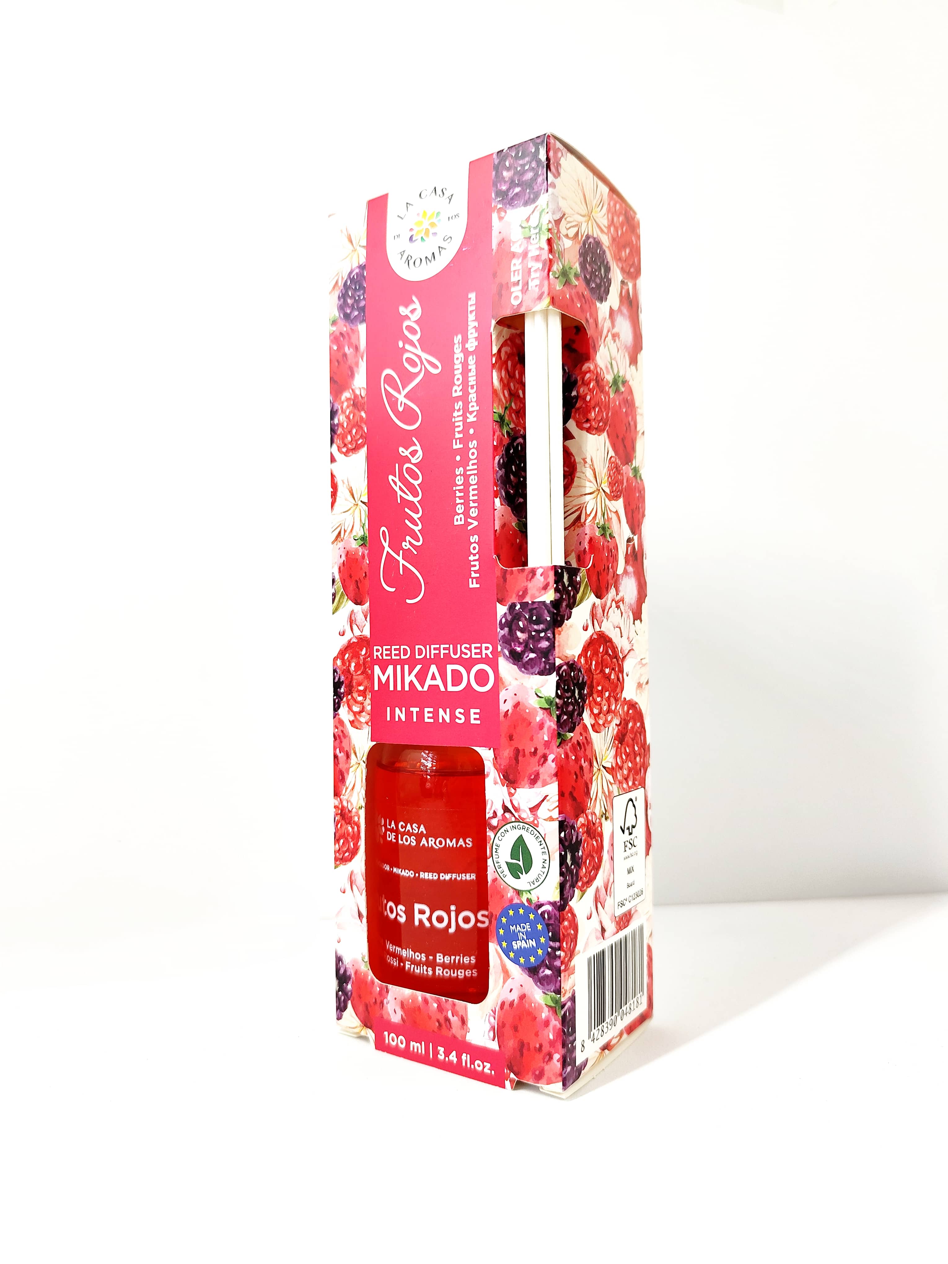 Difusor de Varilla Intense Frutos Rojos 100ml - La Casa de los Aromas