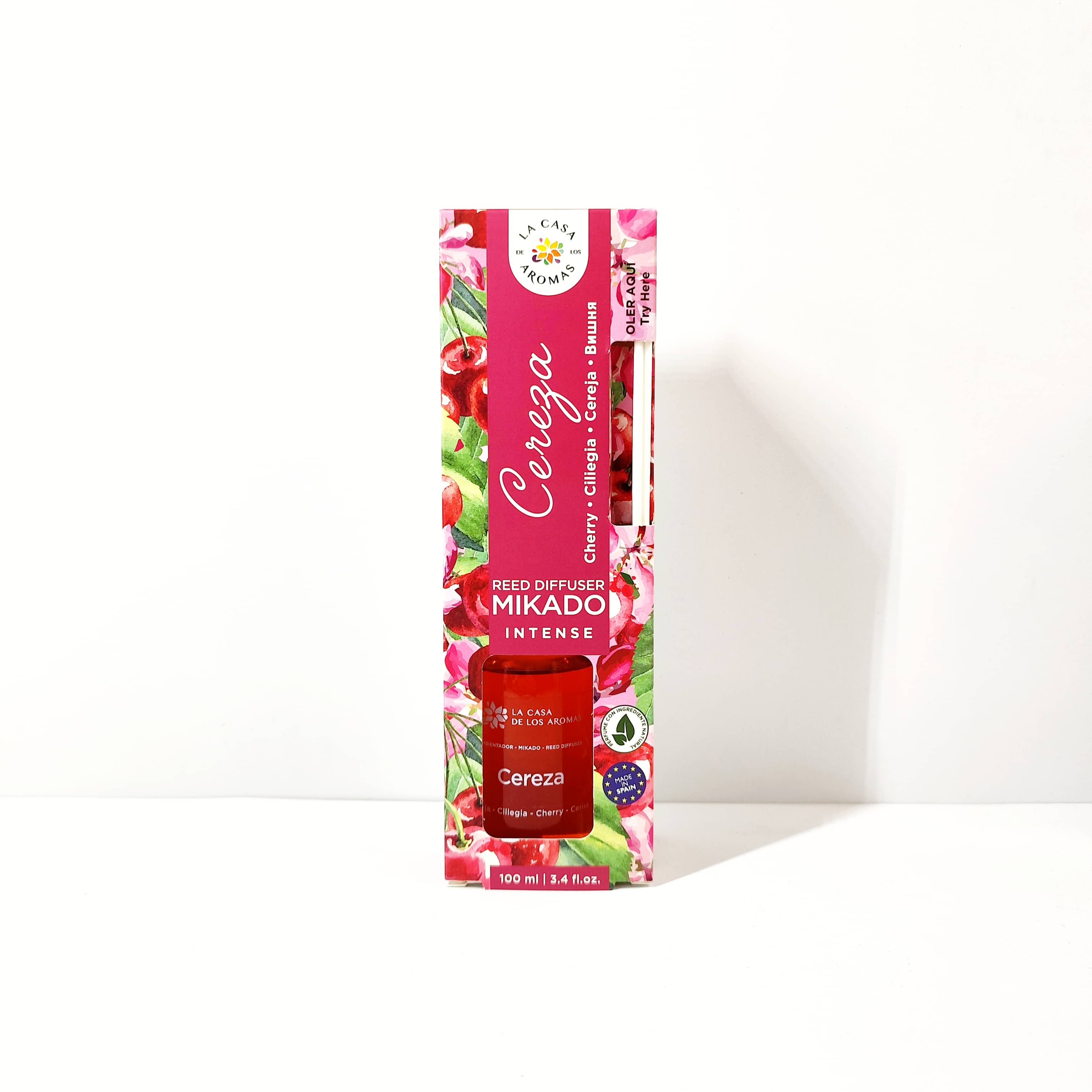 Difusor de Varilla Intense Cereza 100ml - La Casa de los Aromas