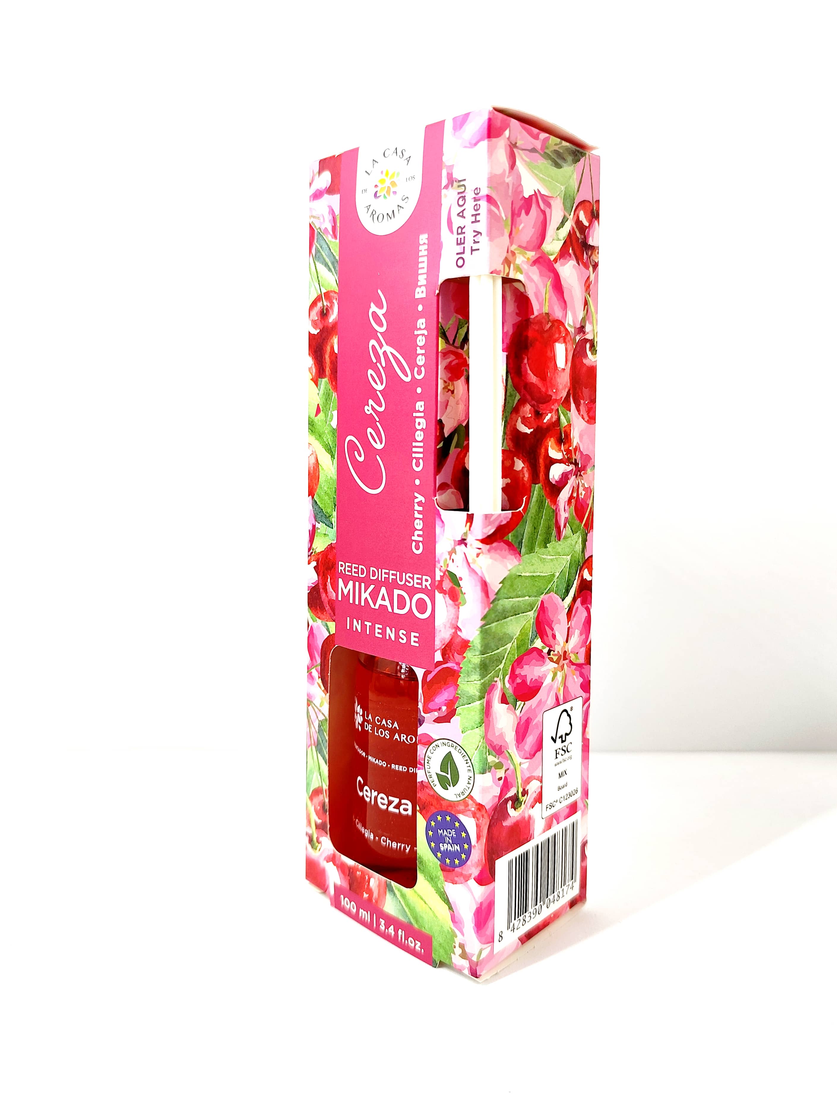 Difusor de Varilla Intense Cereza 100ml - La Casa de los Aromas