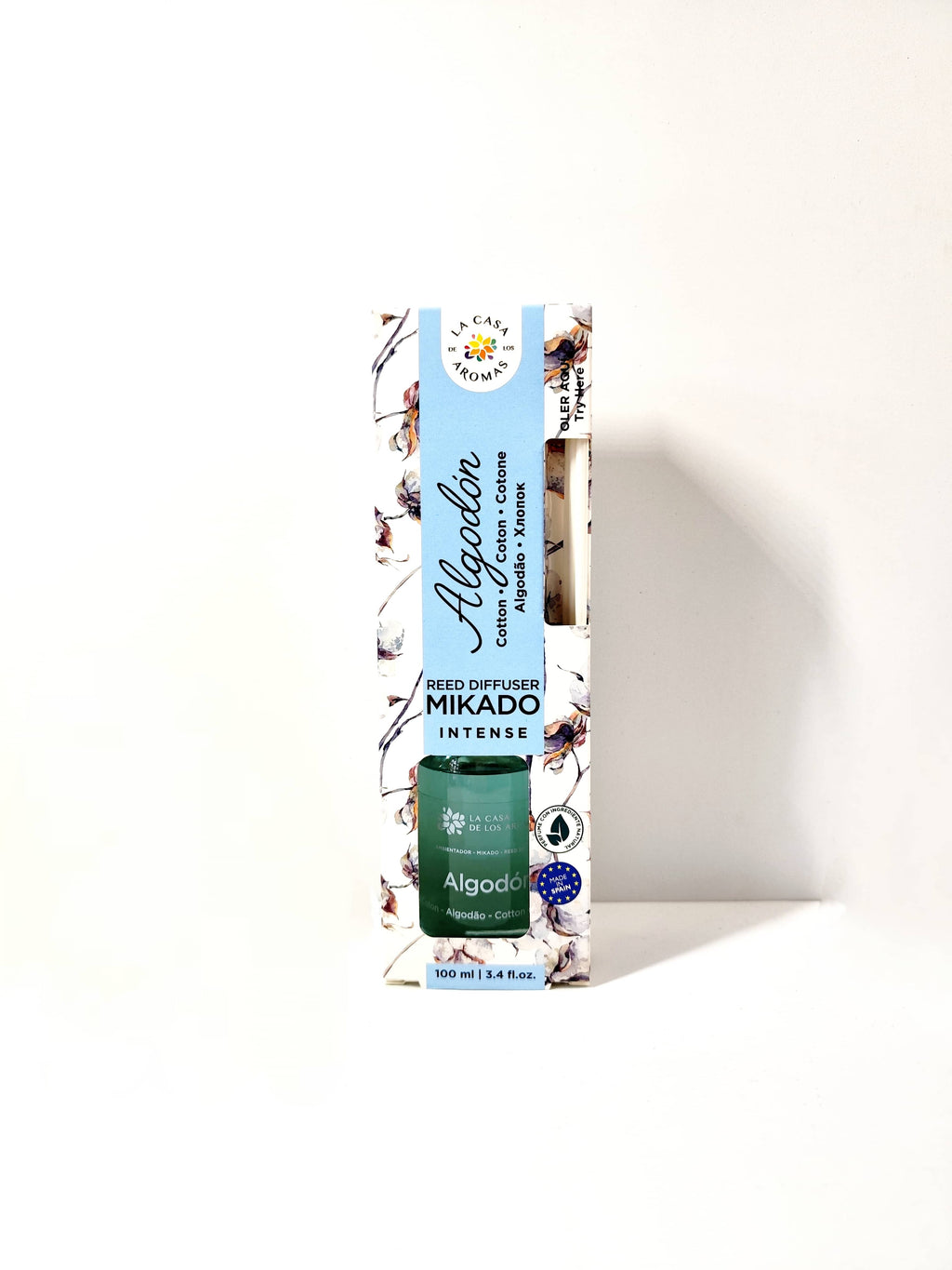 Difusor de Varilla Intense Flor de Algodón 100ml - La Casa de los Aromas