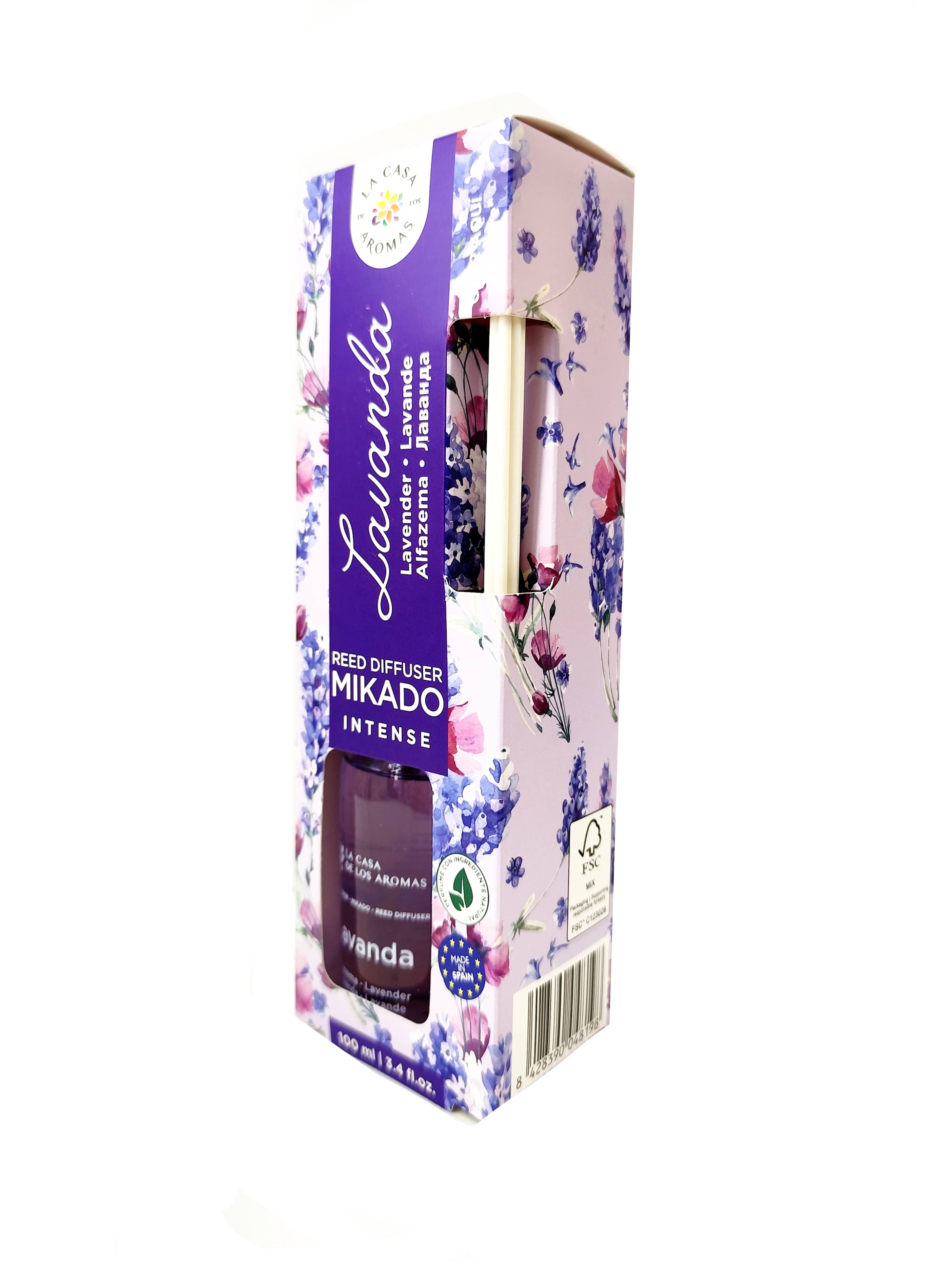 Difusor de Varilla Intense Lavanda 100ml - La Casa de los Aromas