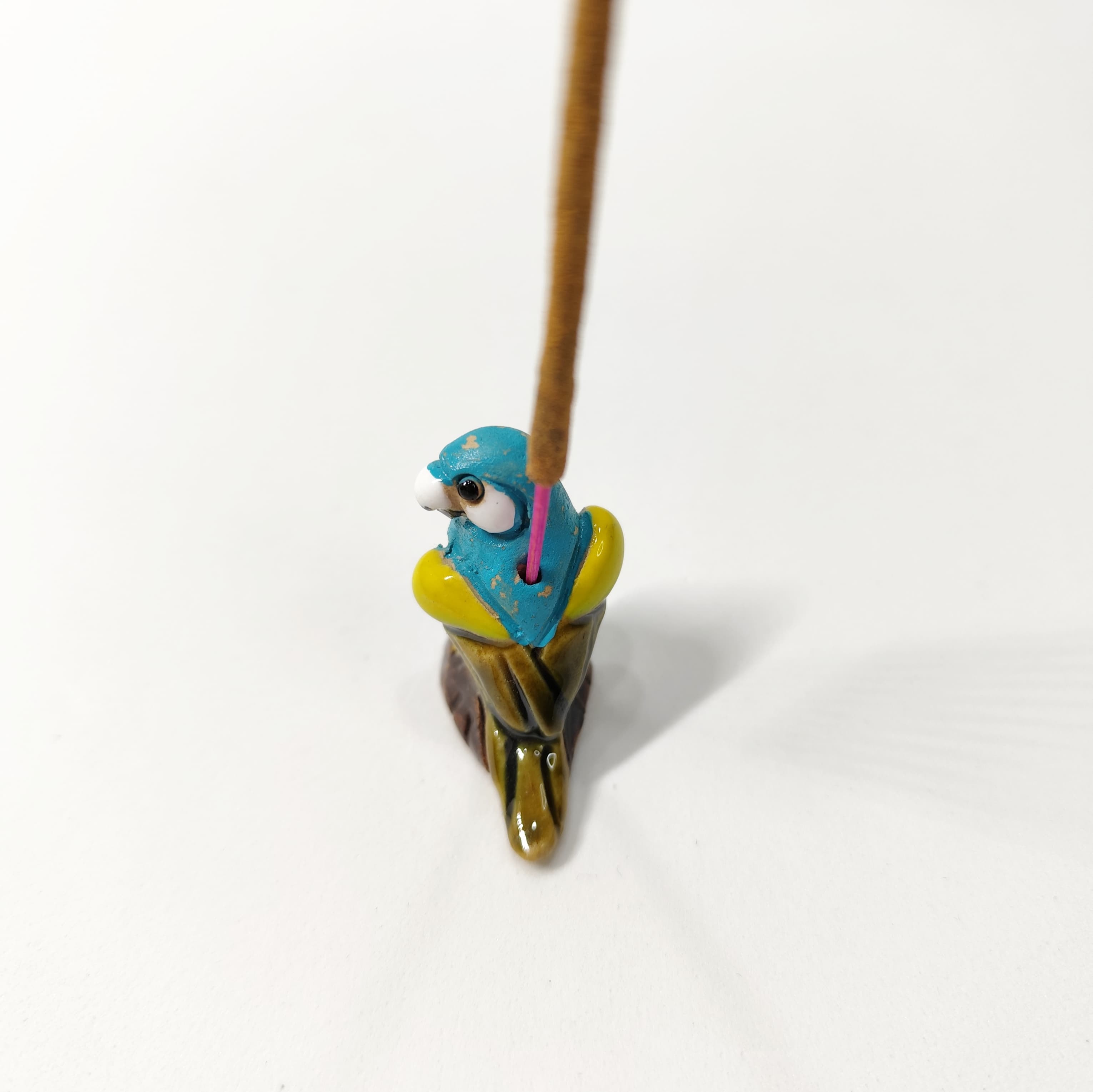 Portaincienso Ave Cerámica Artesanal Perú