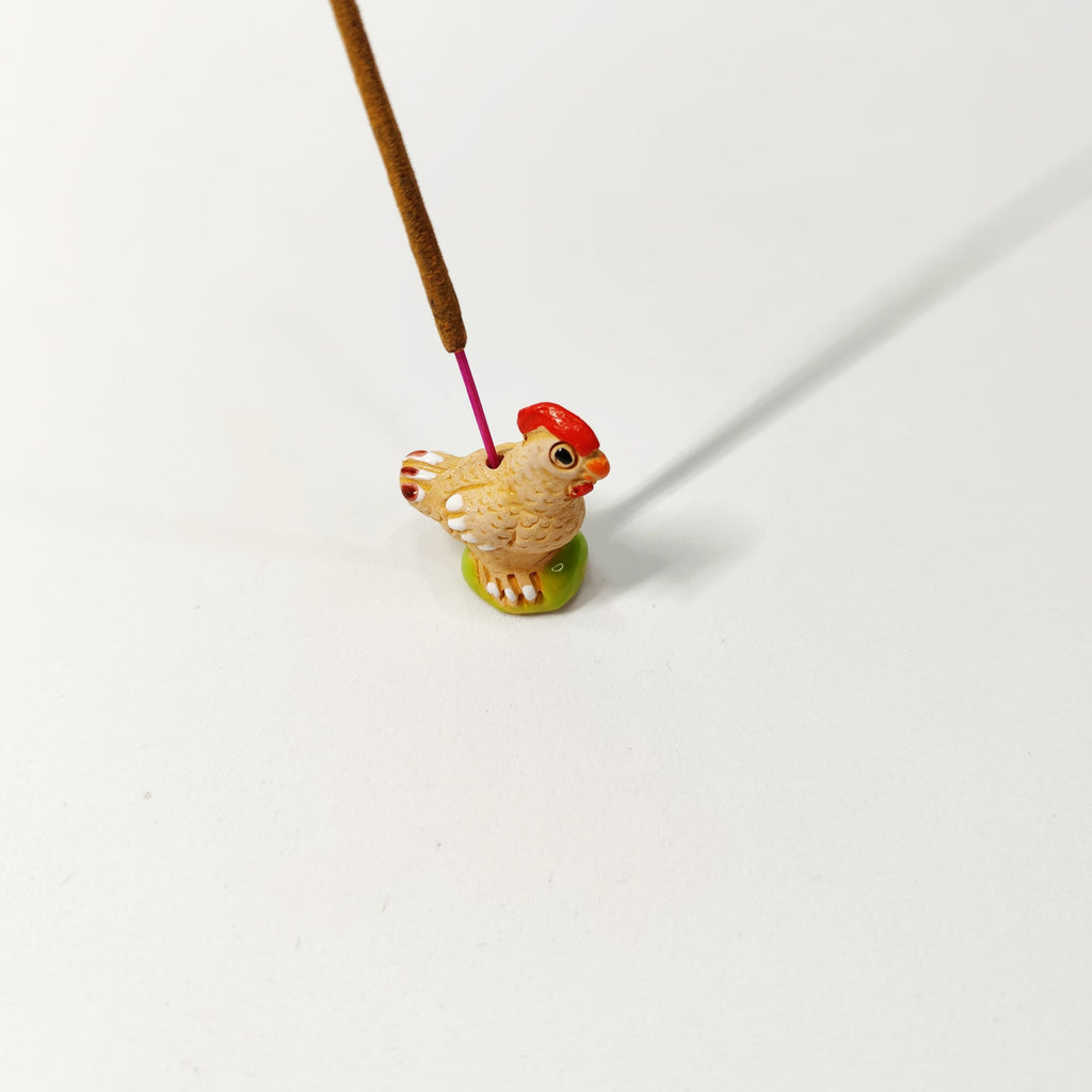 Portaincienso Gallina Cerámica Artesanal Perú