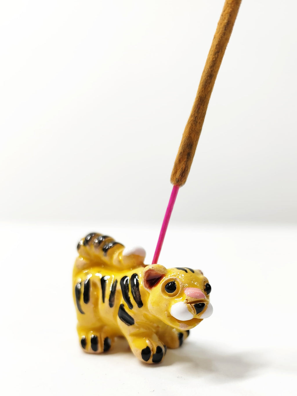 Portaincienso Tigre Cerámica Artesanal Perú