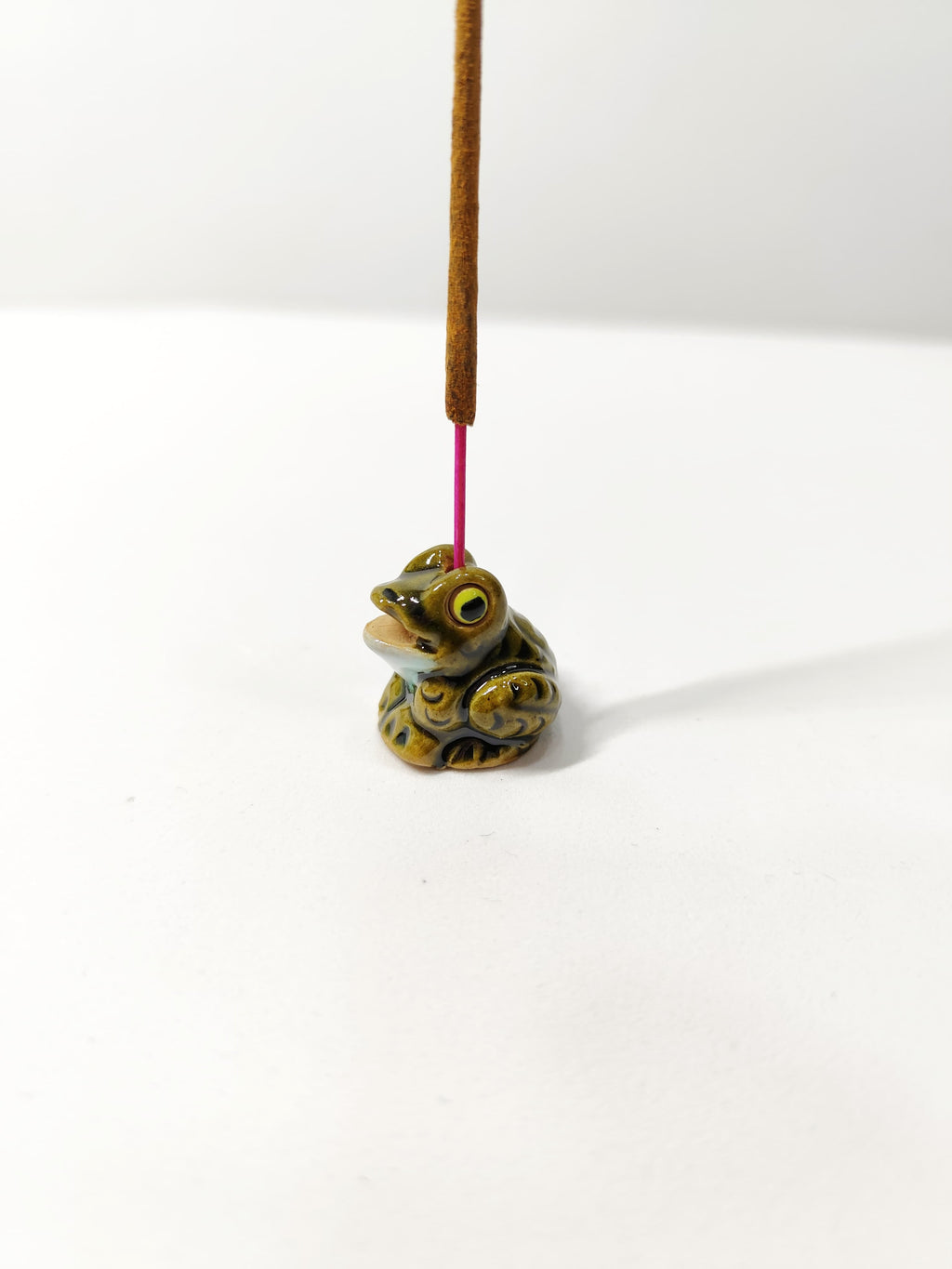 Portaincienso Rana Cerámica Artesanal Perú