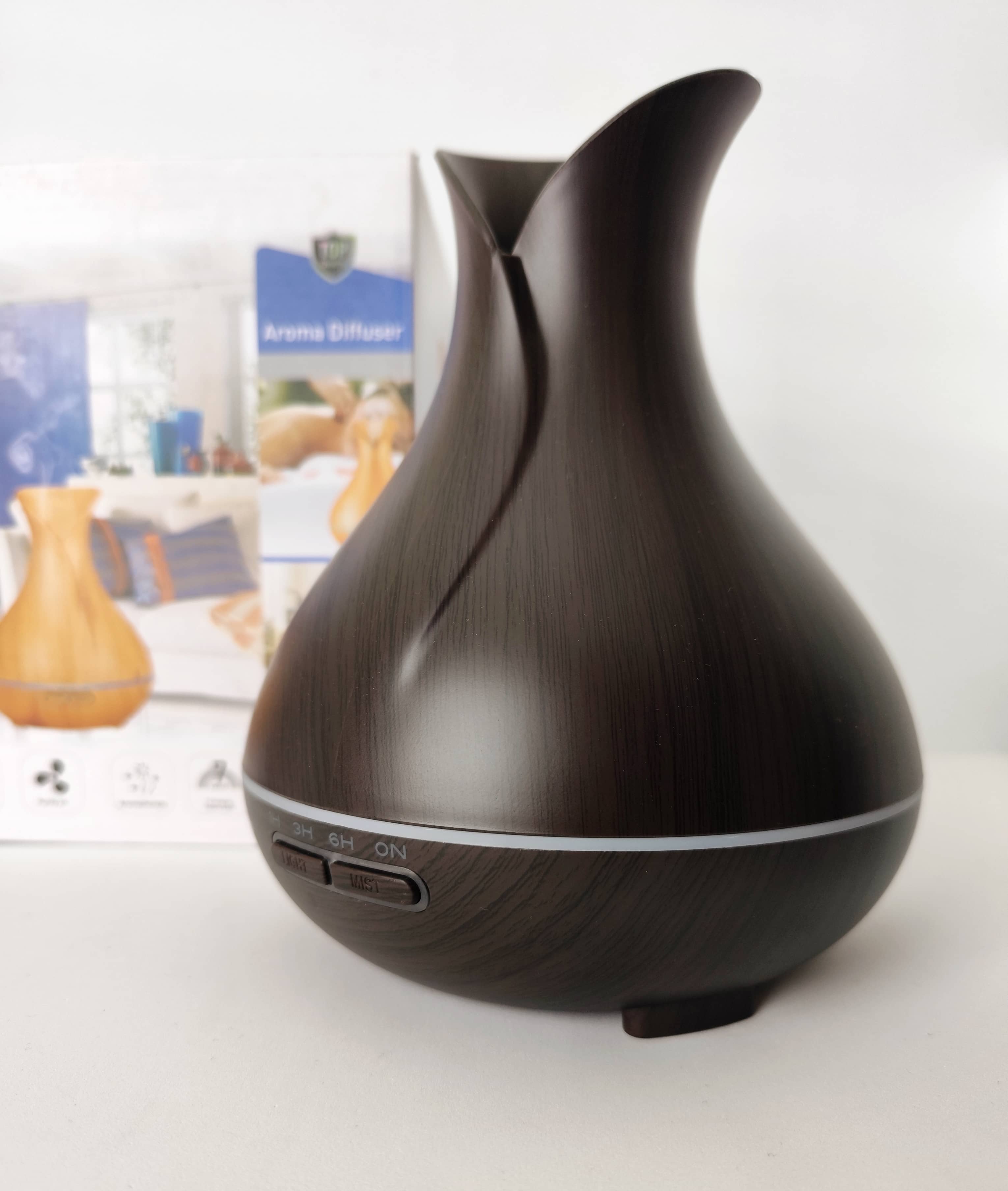 Difusor Eléctrico Aromático 500ml - Diseño Tulipán con Control Remoto