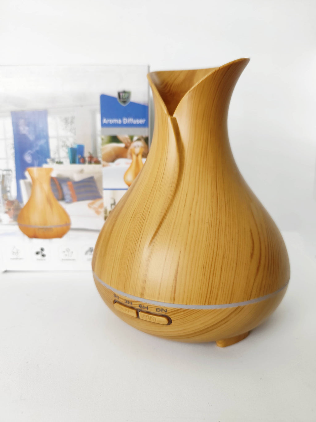 Difusor Eléctrico Aromático 500ml - Diseño Tulipán con Control Remoto