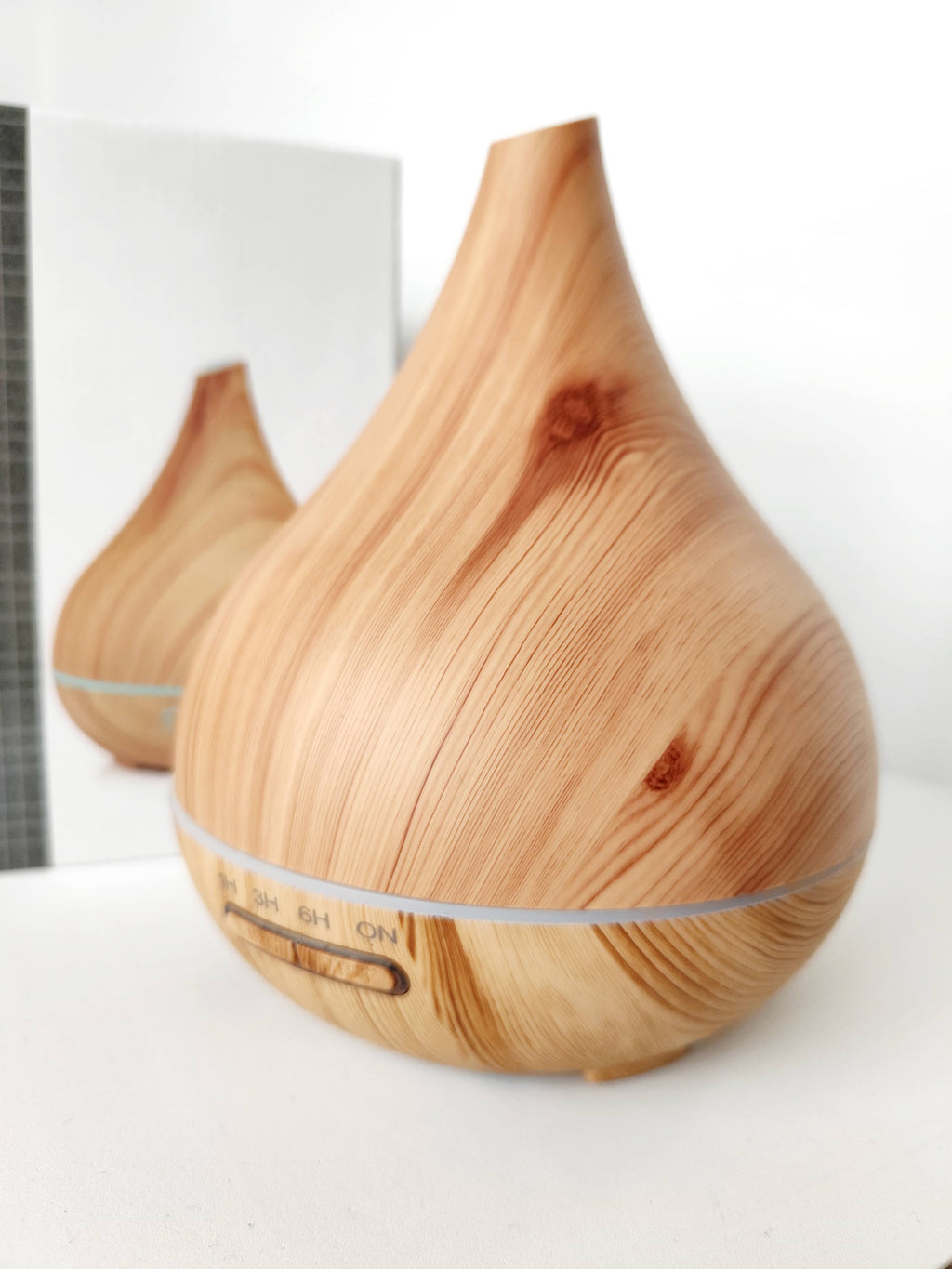 Difusor Eléctrico Aromático 400ml - Diseño Gota Alargada con Control Remoto