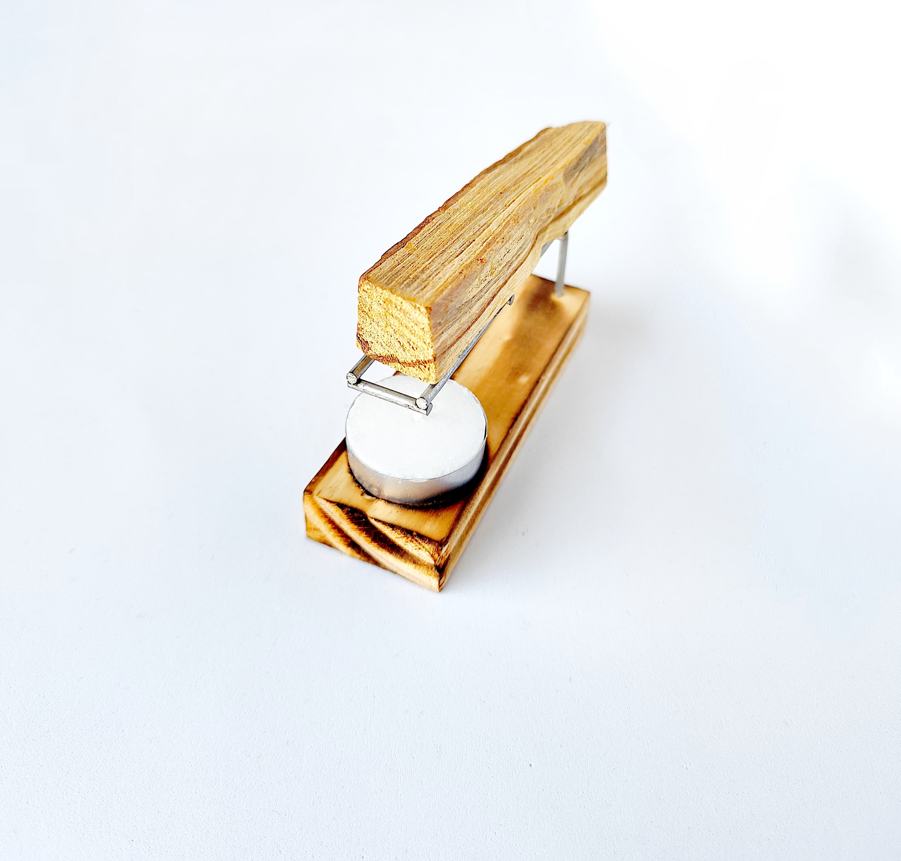 Pack Ritual de Sahumado: Quemador + Palo Santo + Vela – Buenkarma.cl