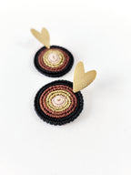 Aros Encantos de Amor Negro – Topacio Macramé