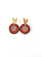 Aros Encantos de Amor Café – Topacio Macramé