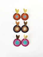 Aros Encantos de Amor Negro – Topacio Macramé