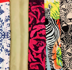 Pañoleta Roja Insectos y Aves  90x90 - Buenkarma.cl