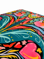 Pañoleta Floral 70x70 - Buenkarma.cl