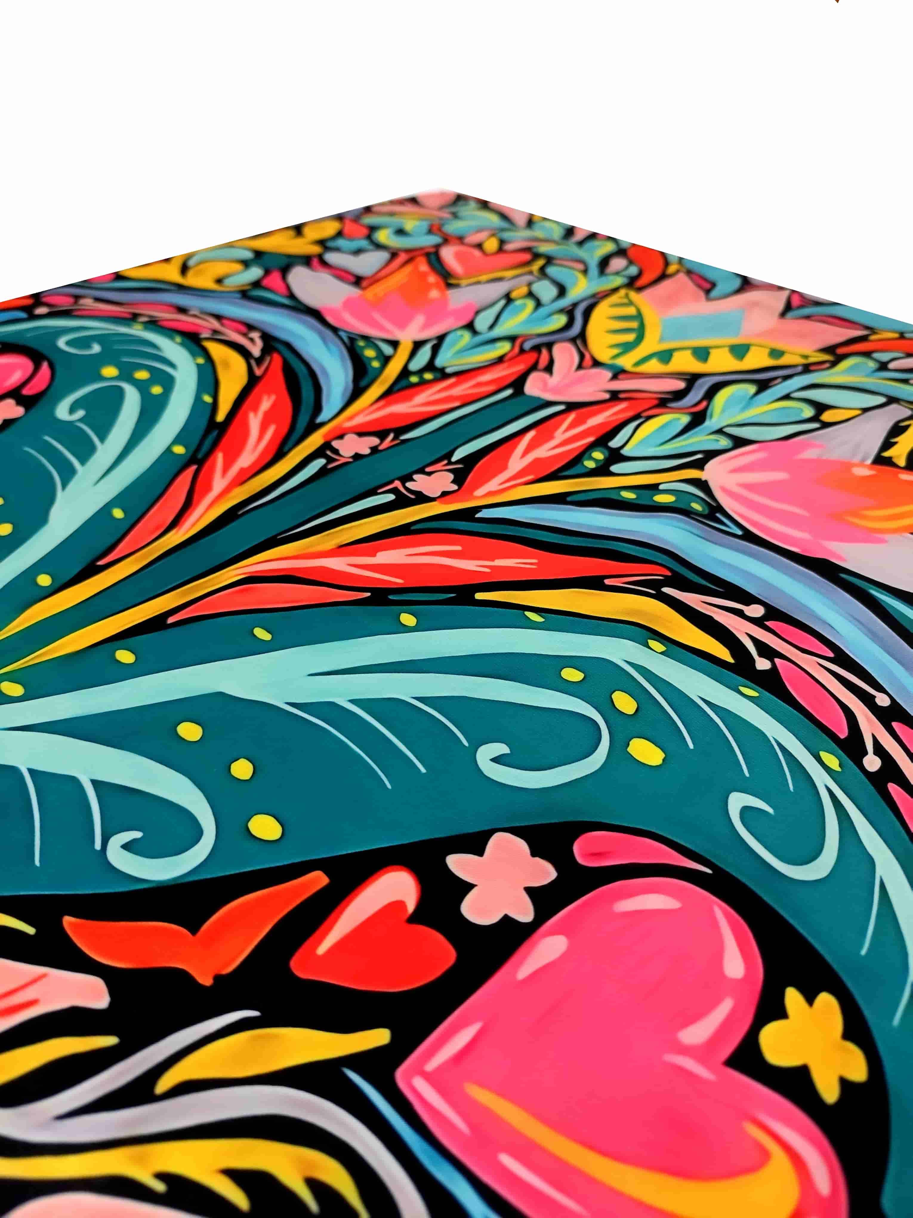 Pañoleta Floral 70x70 - Buenkarma.cl