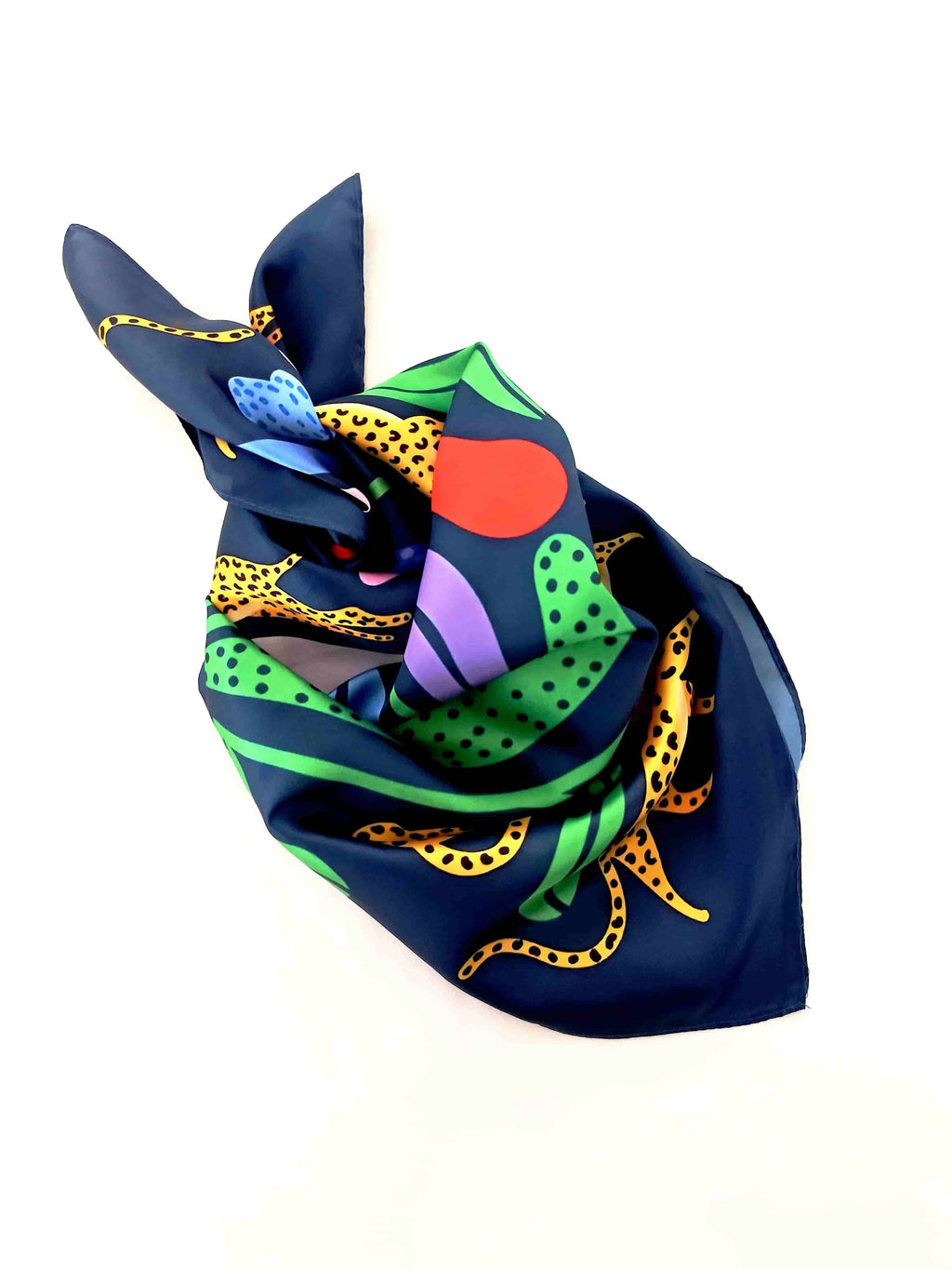 Pañoleta Leopardo 70x70 - Buenkarma.cl