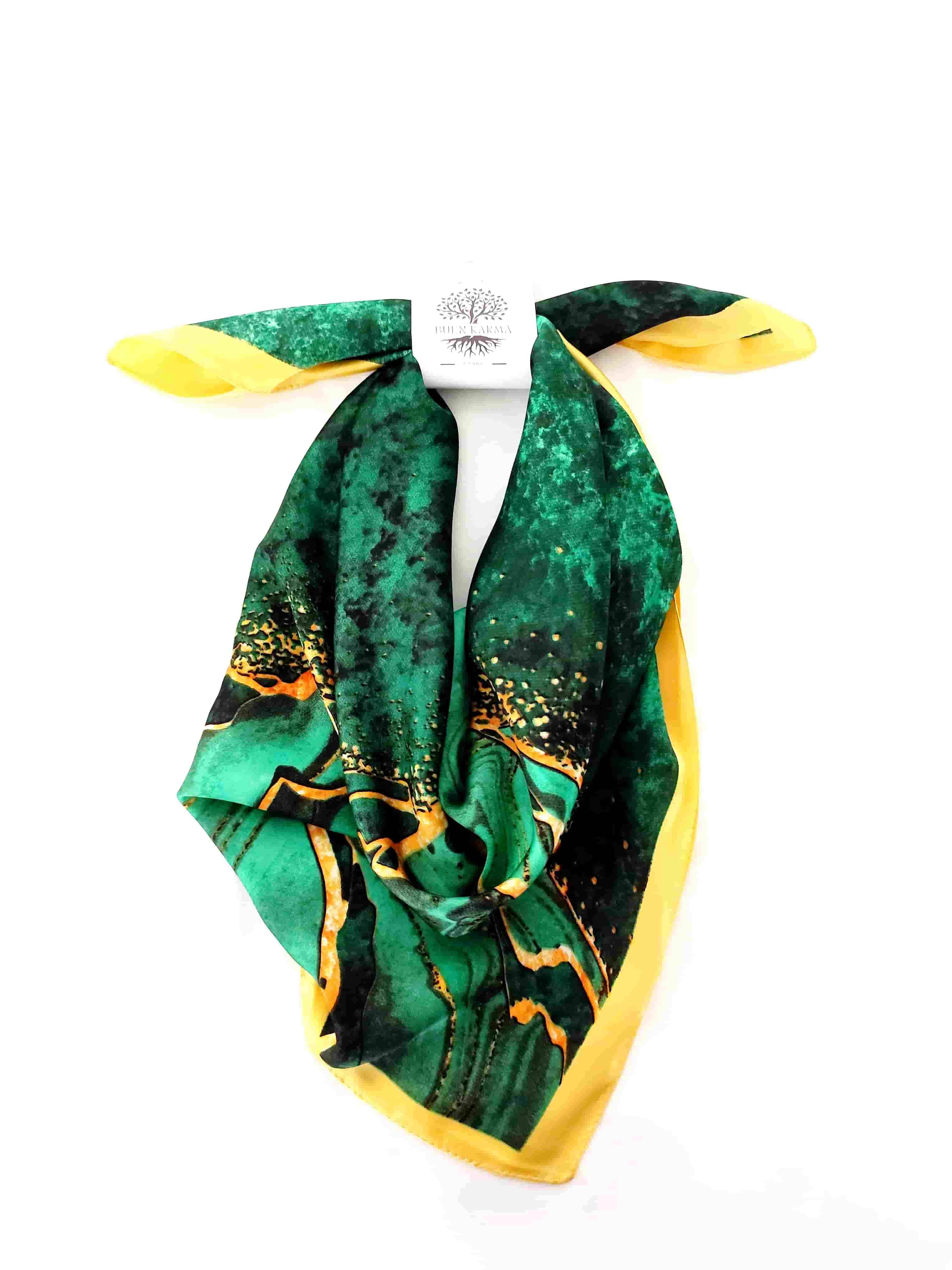 Pañoleta Mármol 70x70 - Buenkarma.cl