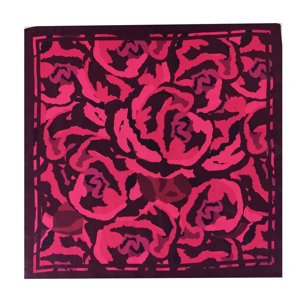 Pañoleta de Rosas 70x70 - Buenkarma.cl