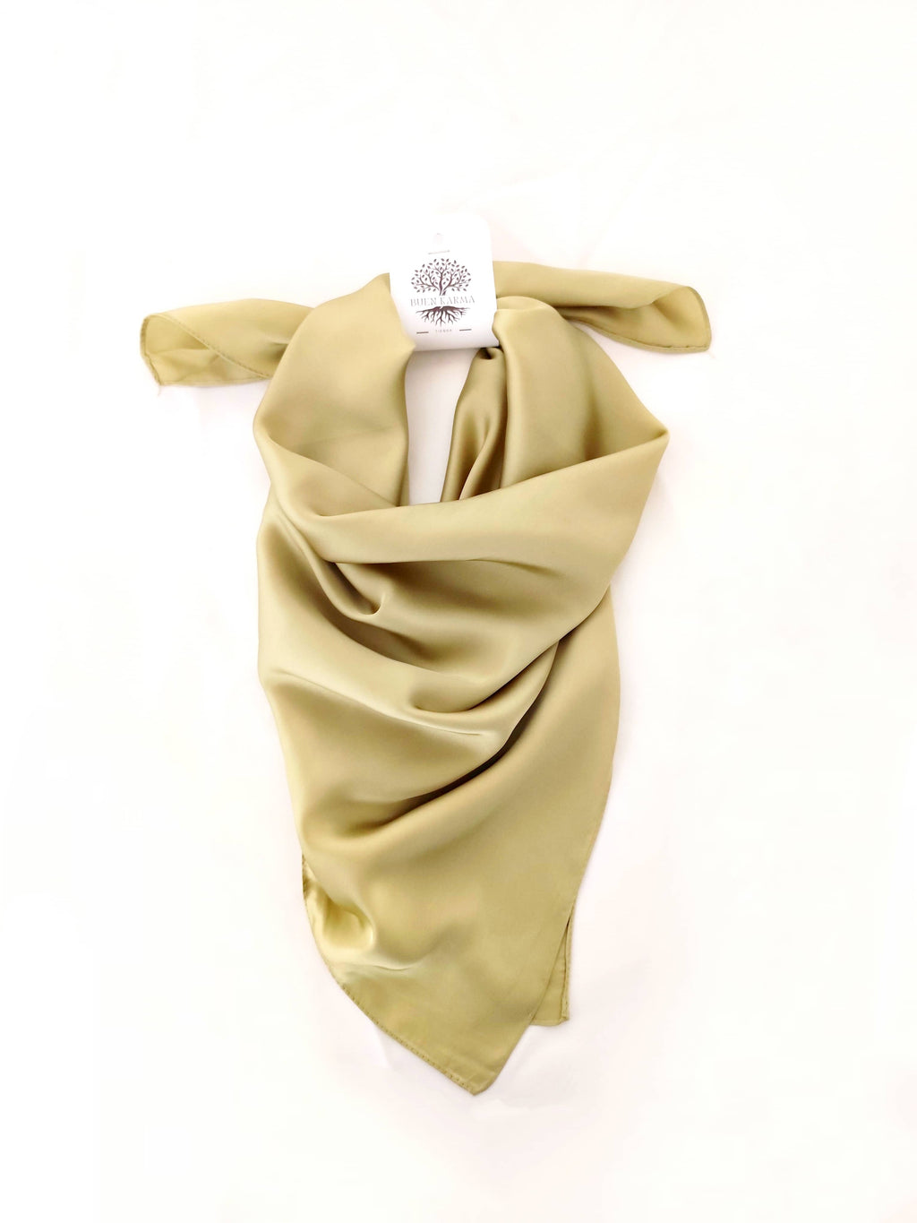 Pañoleta Verde Oliva 70x70 - Buenkarma.cl