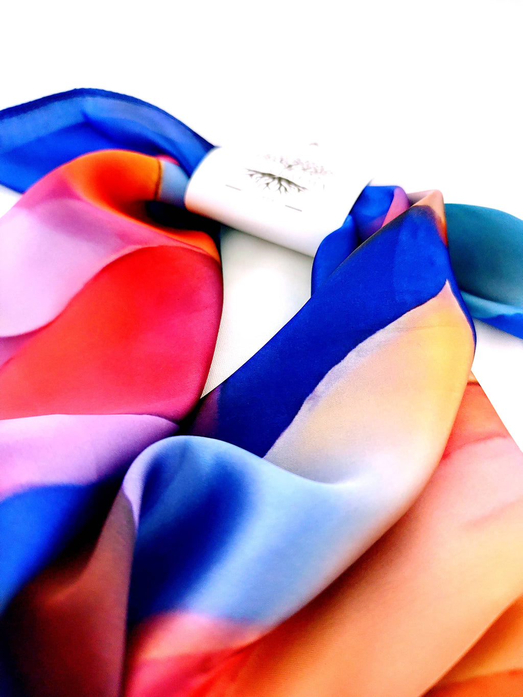 Pañoleta Flores Acuarela - Buenkarma.cl