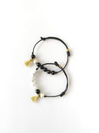 Set 2 Pulseras Amuleto Ying Yang – Equilibrio y Amor – Topacio Macramé