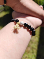 Set 2 Pulseras Amuleto Ying Yang – Equilibrio y Amor – Topacio Macramé