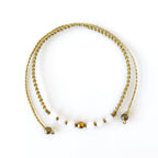 Collar Sentir de Cuarzo Blanco y Hematita – Topacio Macramé