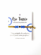 Pulsera Amuleto Ojo Turco – Protección – Topacio Macramé