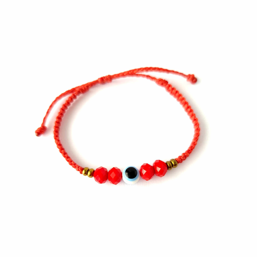 Pulsera Amuleto Ojo Turco – Protección – Topacio Macramé