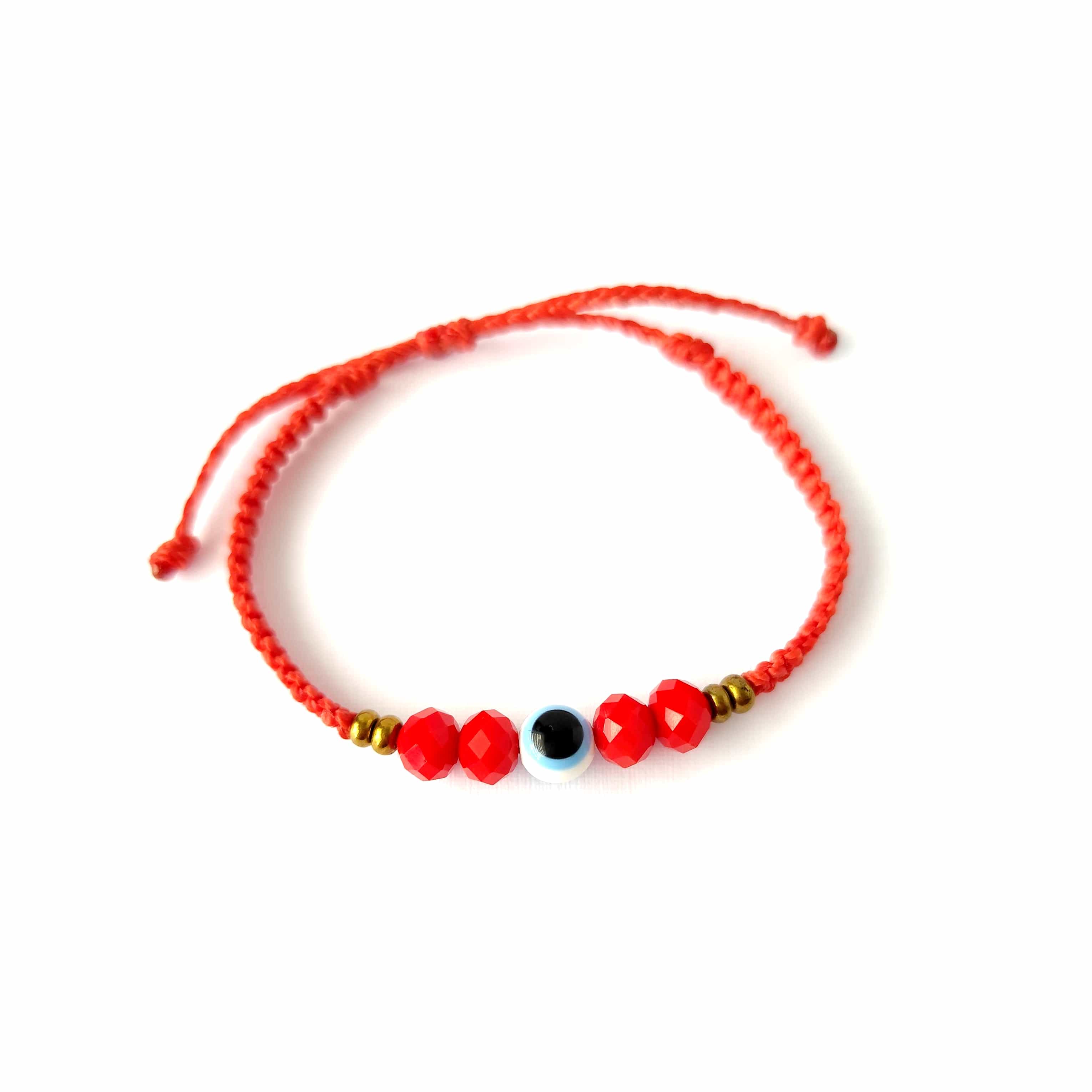 Pulsera Amuleto Ojo Turco – Protección – Topacio Macramé