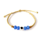 Pulsera Amuleto Ojo Turco – Protección – Topacio Macramé