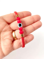 Pulsera Amuleto Ojo Turco – Protección – Topacio Macramé